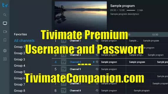 Tivimate Premium Username and Password